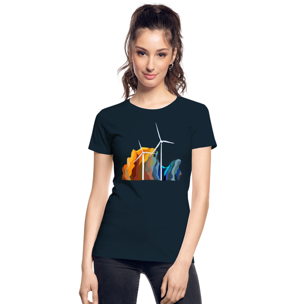 Wind Women’s Premium Organic T-Shirt - deep navy