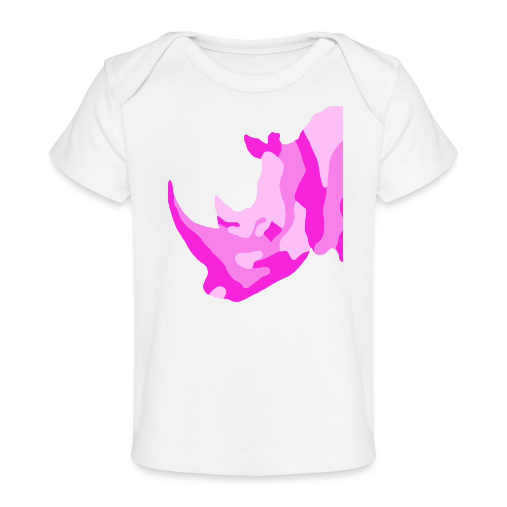 Rhino Organic Baby T-Shirt | Spreadshirt 1433 - white