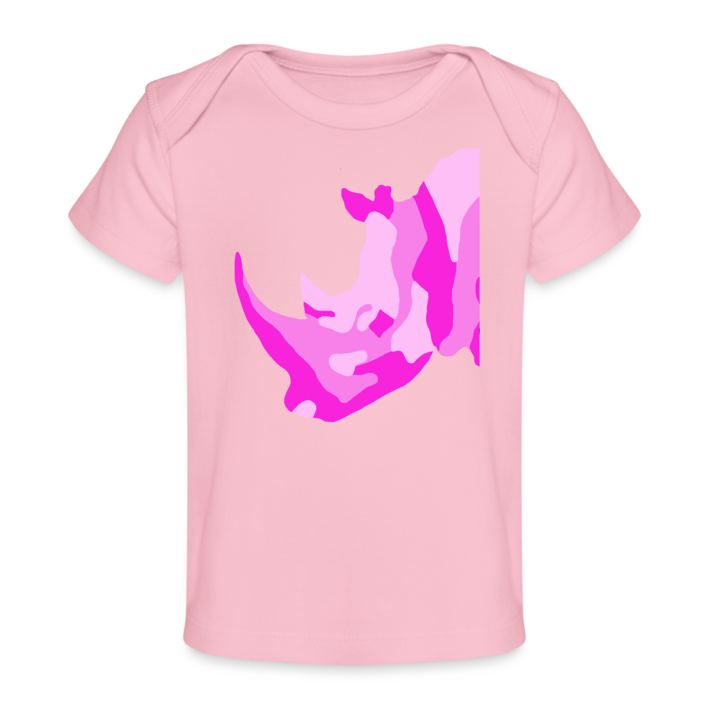 Rhino Organic Baby T-Shirt | Spreadshirt 1433 - light pink