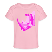 Rhino Organic Baby T-Shirt | Spreadshirt 1433 - light pink