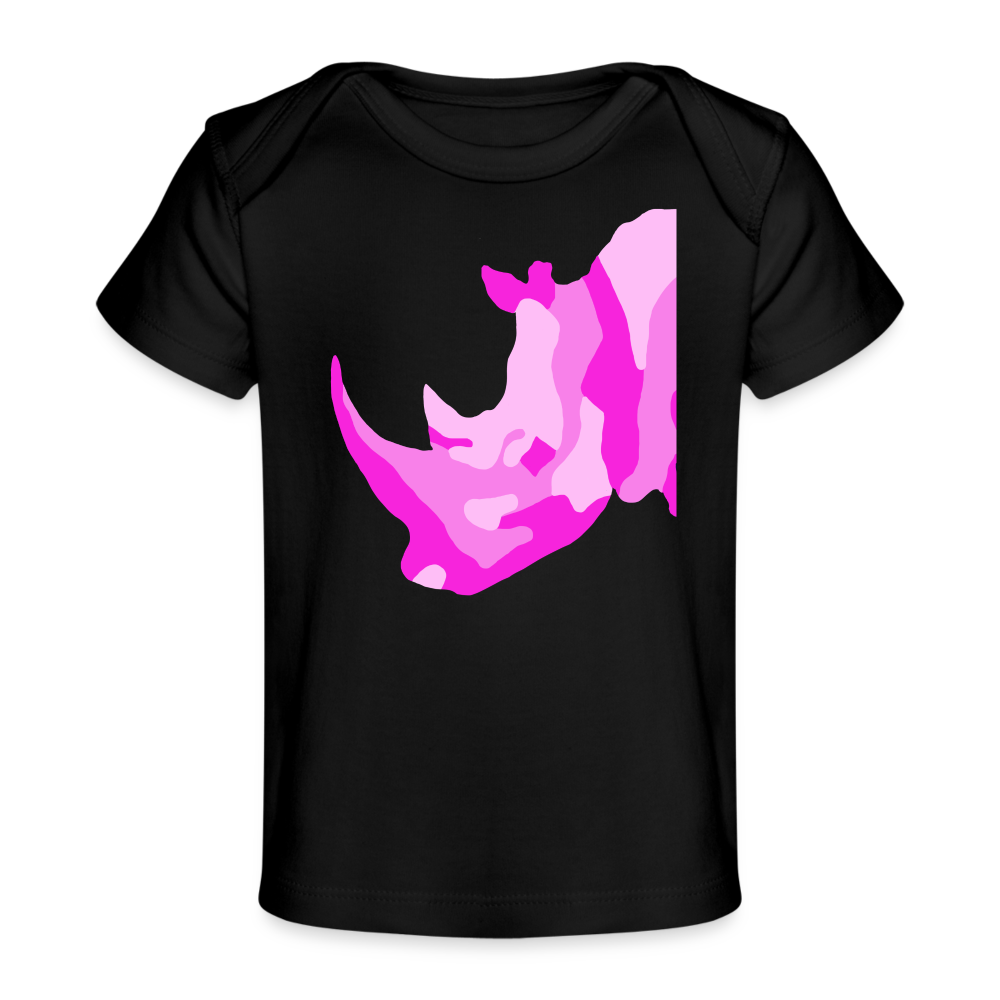Rhino Organic Baby T-Shirt | Spreadshirt 1433 - black