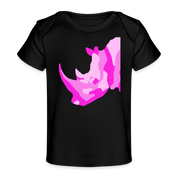 Rhino Organic Baby T-Shirt | Spreadshirt 1433 - black