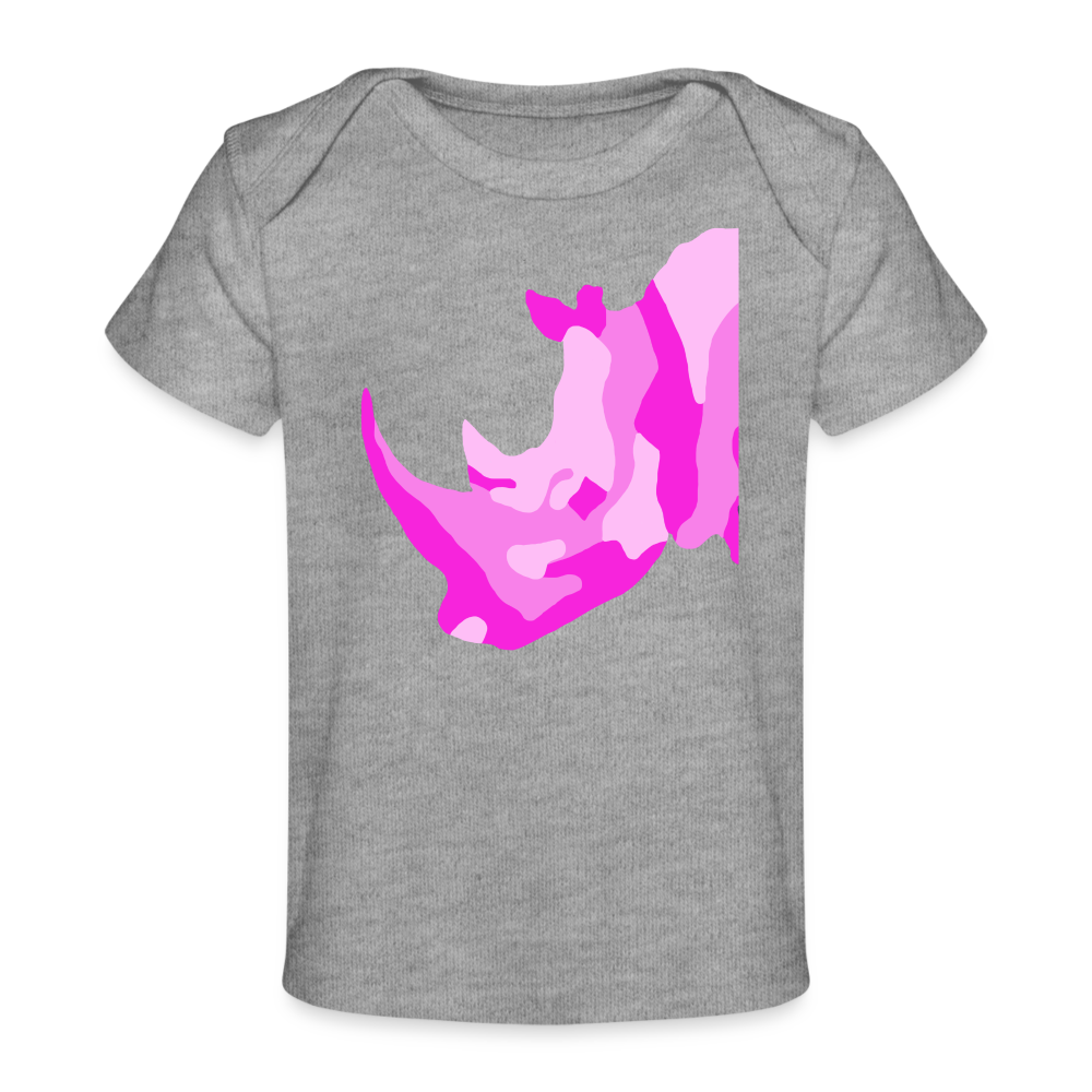 Rhino Organic Baby T-Shirt | Spreadshirt 1433 - heather grey