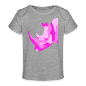Rhino Organic Baby T-Shirt | Spreadshirt 1433 - heather grey
