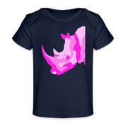 Rhino Organic Baby T-Shirt | Spreadshirt 1433 - dark navy