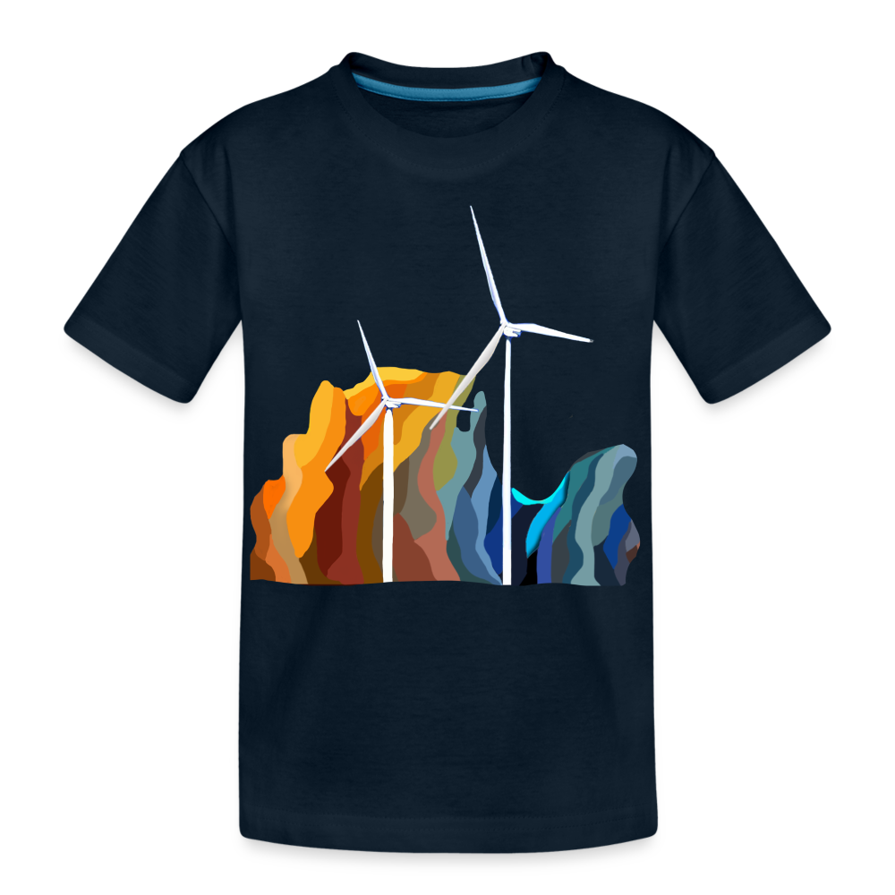 Wind Kid’s Premium Organic T-Shirt - deep navy