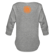 Gorilla Organic Long Sleeve Baby Bodysuit - heather grey