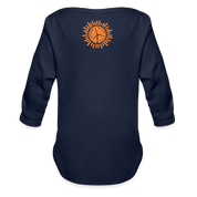 Gorilla Organic Long Sleeve Baby Bodysuit - dark navy