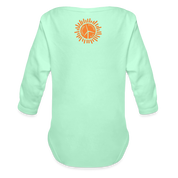 Gorilla Organic Long Sleeve Baby Bodysuit - light mint