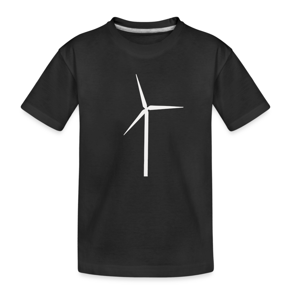 Wind Turbine Kid’s Premium Organic T-Shirt - black