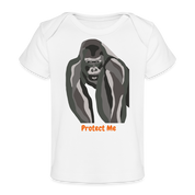 Gorilla Organic Baby T-Shirt | Spreadshirt 1433 - white