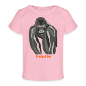Gorilla Organic Baby T-Shirt | Spreadshirt 1433 - light pink