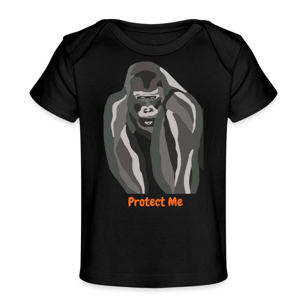 Gorilla Organic Baby T-Shirt | Spreadshirt 1433 - black