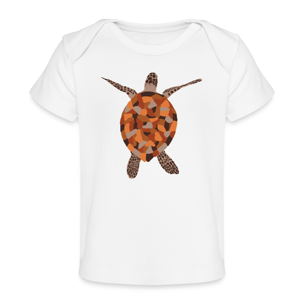Turtle Organic Baby T-Shirt | Spreadshirt 1433 - white