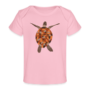 Turtle Organic Baby T-Shirt | Spreadshirt 1433 - light pink