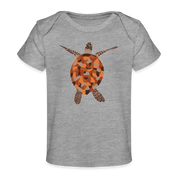Turtle Organic Baby T-Shirt | Spreadshirt 1433 - heather grey