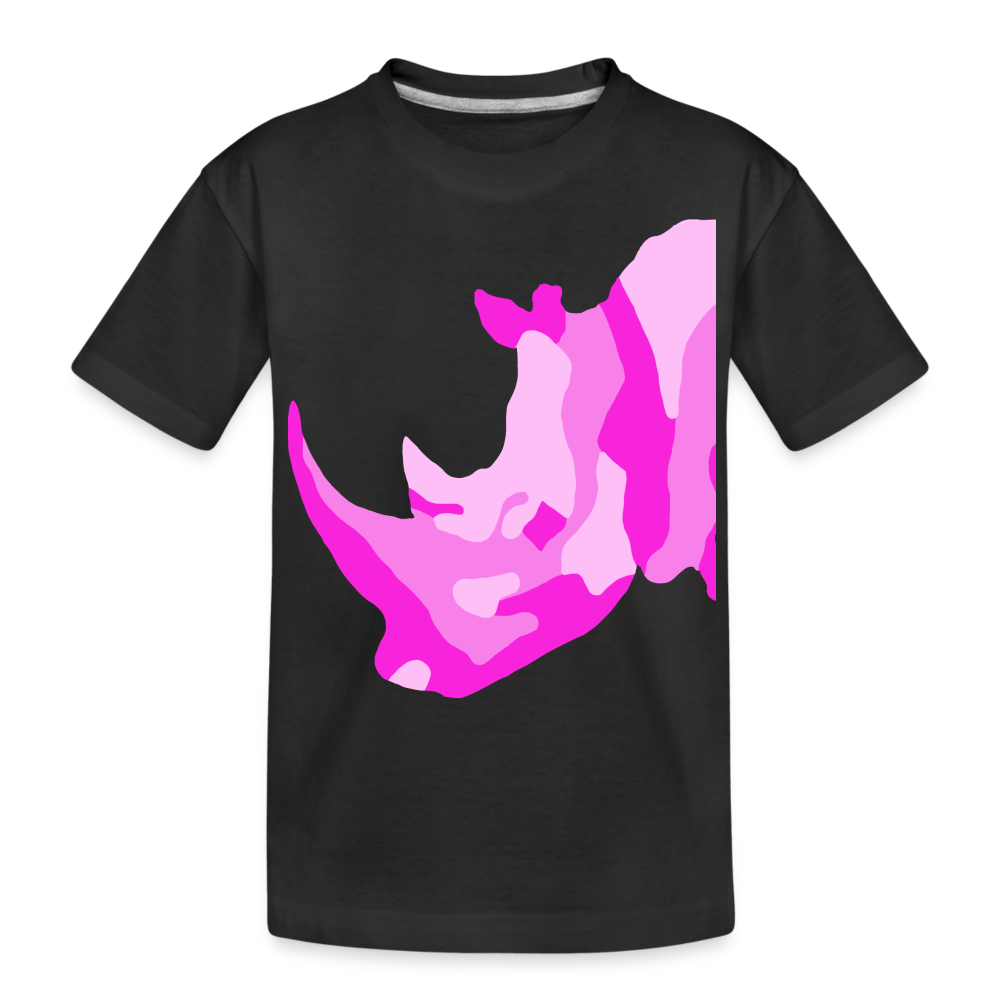 Pink Rhino Kid’s Premium Organic T-Shirt - black
